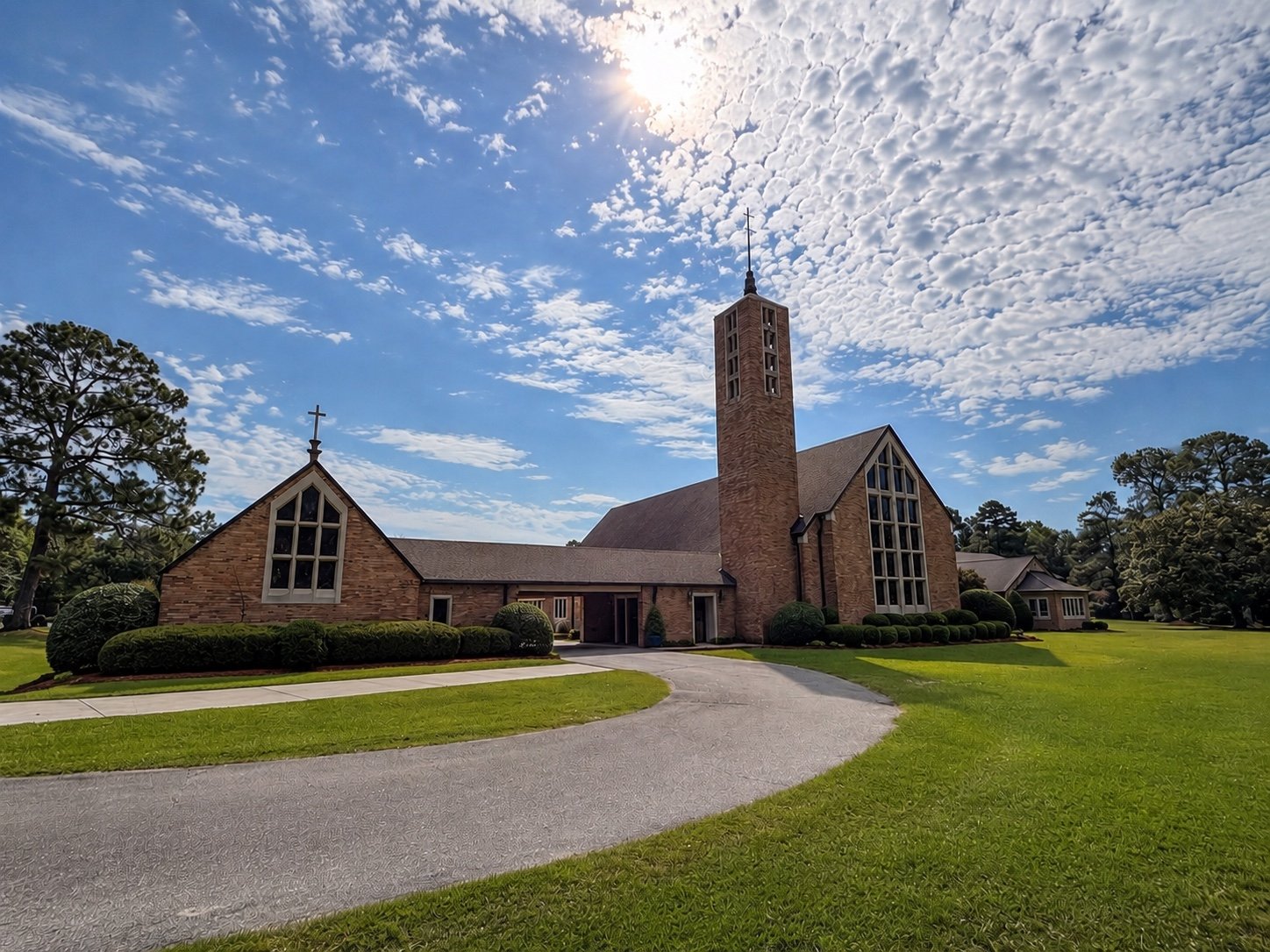 Maintained commercial landscape grounds