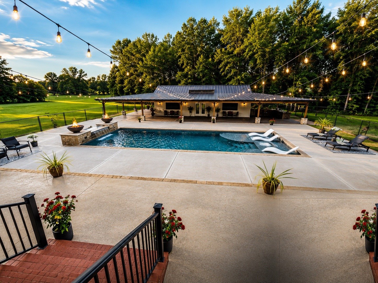 Finished pool
